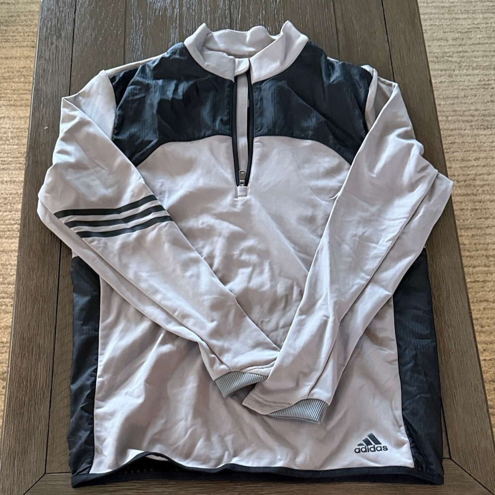 Adidas Black and White Long Sleeve Top